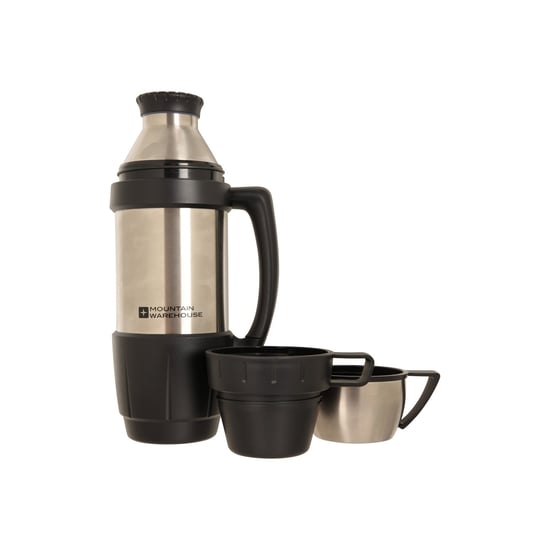 Mountain Warehouse - Flasche und Tasse Set, Doppel-wandig (Silber) - Image 4