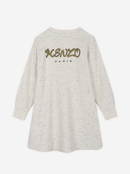 KENZO Girls Kotora Sweater Dress in Ivory
