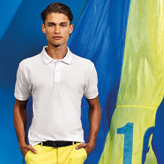 Asquith & Fox Herren-Poloshirt mit kurzen Ärmeln (Weiß) - Image 2