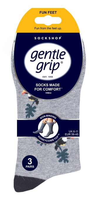 Gentle Grip - 6 Paar nicht elastische Socken für Herren - Born Free - Image 2