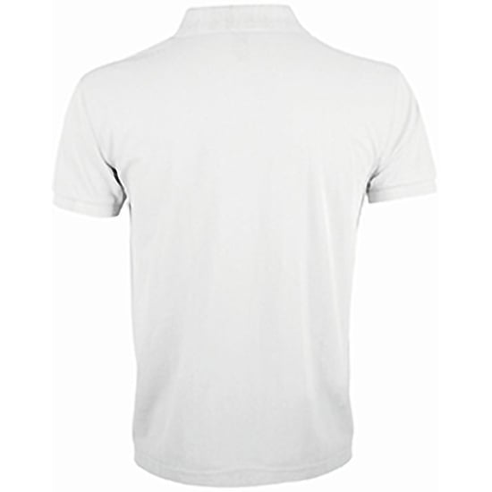 SOLs Mens Prime Pique Plain Kurzarm-Poloshirt (Weiß) - Image 2