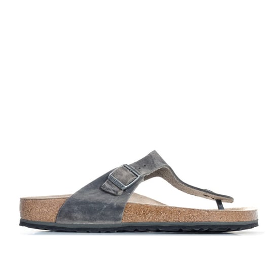 Men's Birkenstock Gizeh Soft Footbed Sandals Narrow Width in Grey