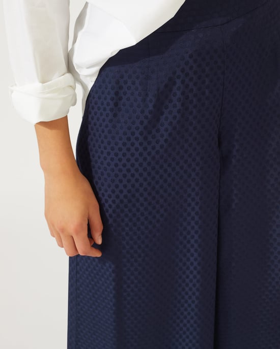 Spot Jacquard Circular Culotte