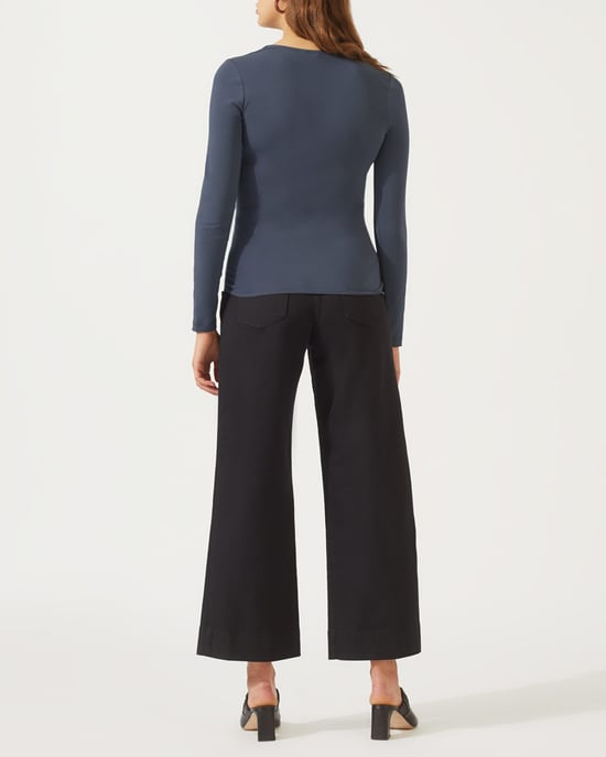 Double Front Scoop Tee