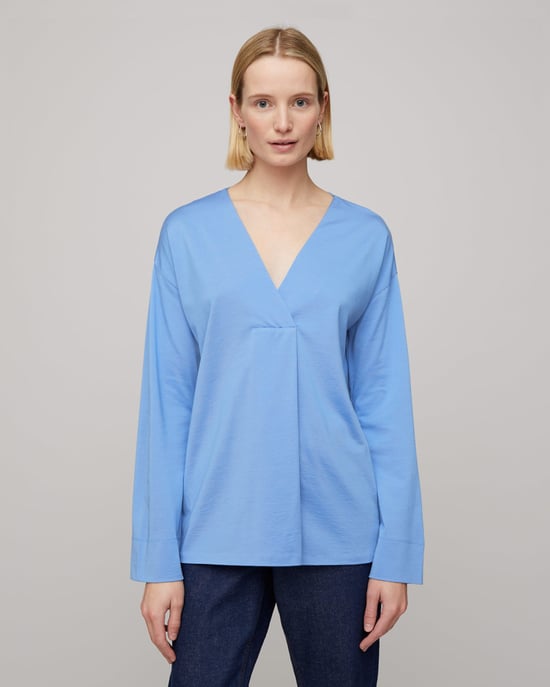 Slinky Stitch Placket Blouse