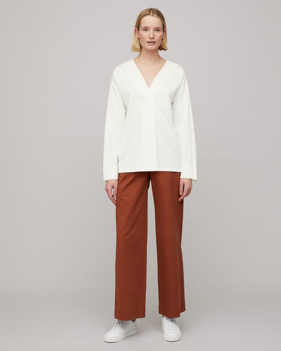 Slinky Stitch Placket Blouse