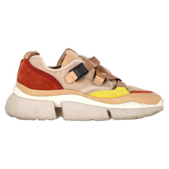 Chloé Sonnie Low-Top Sneaker aus mehrfarbigem Leder und Netzstoff - Image 1