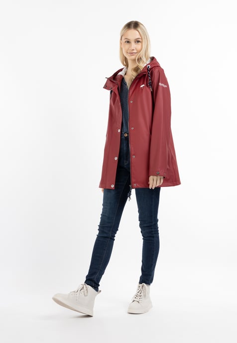 Schmuddelwedda Regenjacke Damen dunkelrot - Image 2