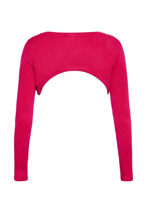 Mymo Crop-Top Damen Fuchsie - Image 4