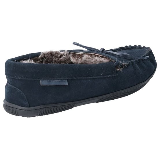 Hush Puppies Herren Ace Slip On Leder Pantoffel (Marine) - Image 2
