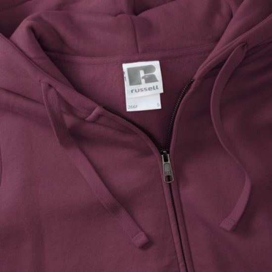 Russell Ladies Premium Authentic Zipped Hoodie (3-Lagen-Gewebe) (Burgund) - Image 5