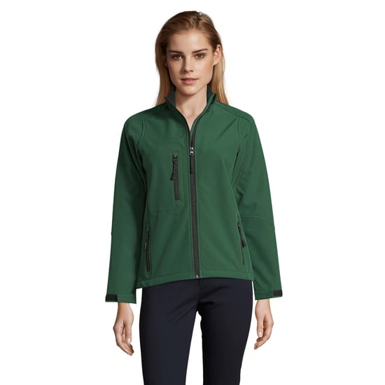SOLS Womens/Ladies Roxy Soft Shell Jacket (atmungsaktiv, winddicht und wasserabweisend) (flaschengrün) - Image 6