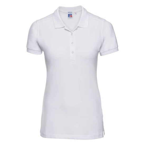Russell - Poloshirt Stretch für Damen (Weiß) - Image 1