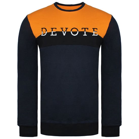 Devote London Blake Mens Black/Navy Sweater