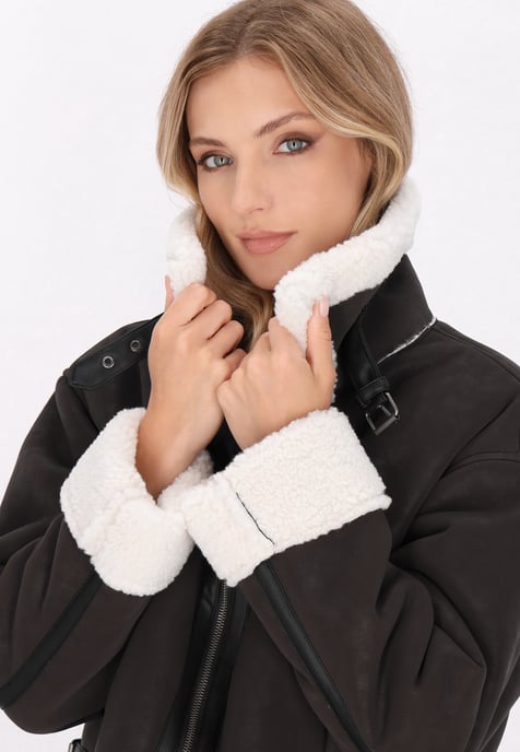 Dreimaster Jacke Damen dunkelbraun - Image 5