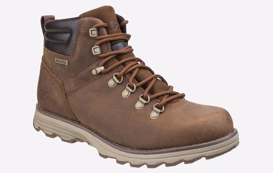 Caterpillar Herren Sire wasserdichte Arbeitsstiefel aus braunem Zuckerleder - Image 2
