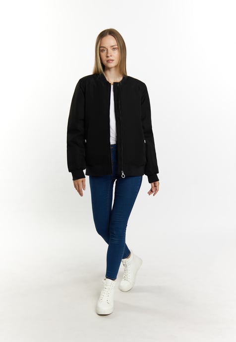 Dreimaster Wattierte Blousonjacke Damen schwarz - Image 2