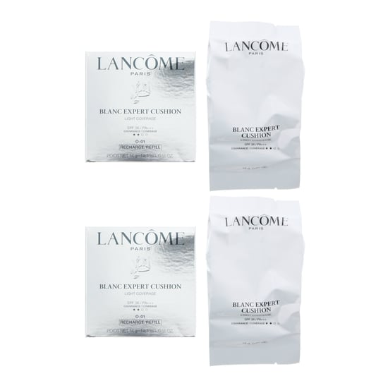 Lancome Blanc Expert Cushion Light Coverage Foundation 14g Refill SPF36 O-01 x 2
