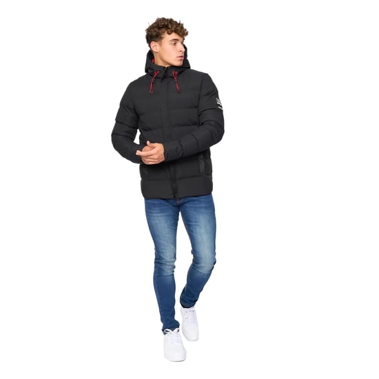 Crosshatch - "Kampleys" Steppjacke für Herren (Schwarz) - Image 4