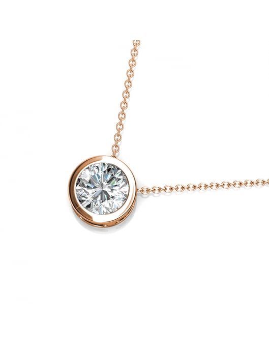 Simplicity Anhänger - Rose Gold und Kristall - Image 4