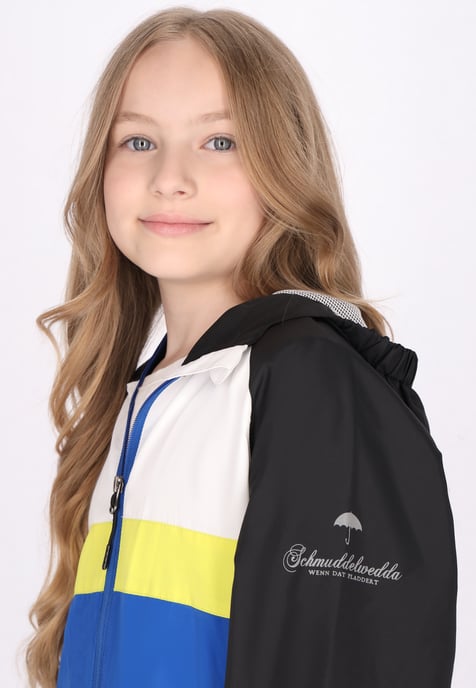Schmuddelwedda Anorak Mädchen (Kids) Königsblau Colorblock - Image 5