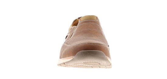 Mans Grained Brushed Pu Lifestyle Twin Gusset Shoe Mesh Inlays And Heel Counter Overlaid Mud Guard M - Image 3