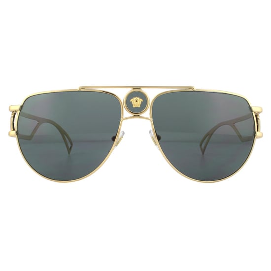 Versace Aviator Unisex-Sonnenbrille Gold Grau - Image 1