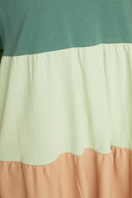 Trendyol Damen Kurzarm Rundhals Shift Mini Kleid - Image 4