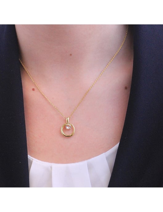 Octavia-Anhänger - Gold und Kristall - Image 2