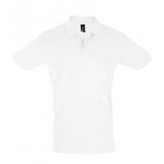 SOLS Herren Perfect Pique Kurzarm-Poloshirt (Weiß) - Image 1
