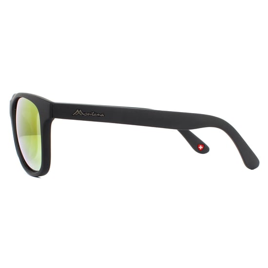 Montana Rectangle Unisex Schwarz Revo Rot Sonnenbrille - Image 3