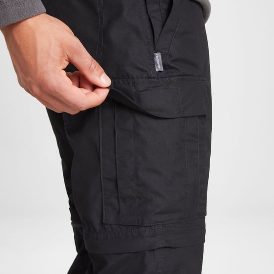 Craghoppers Mens Expert Kiwi Tailored Trousers (Schwarz) - Image 3