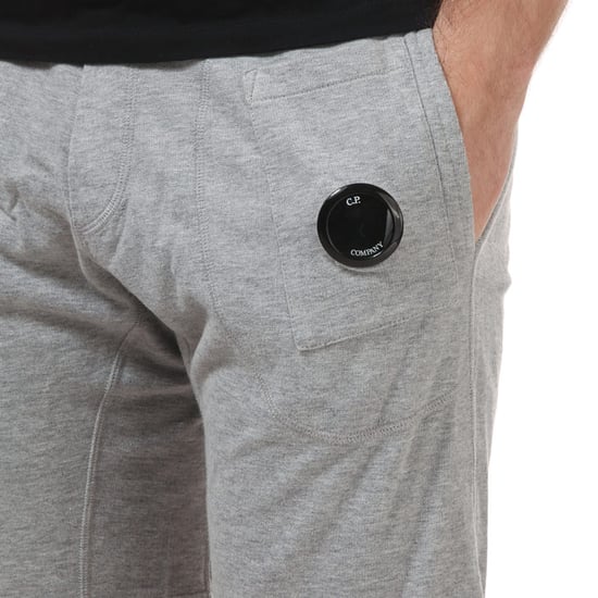 Men's C.P. Company Light Fleece Jog Shorts in Grey