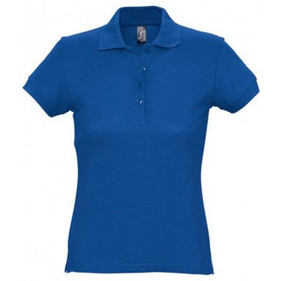 SOLS Womens/Ladies Passion Pique Short Sleeve Polo Shirt (Königsblau) - Image 1