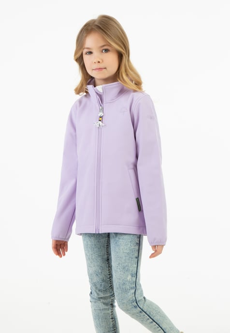 Schmuddelwedda Softshelljacke - recyceltes Material Mädchen Helllavendel-280 - Image 3
