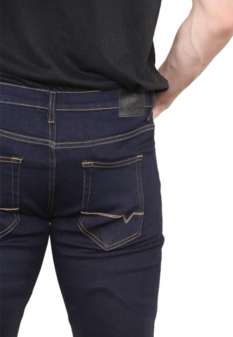 MYT Herren Skinny Fit Jeans Stretch Denim in Indigo - Image 5