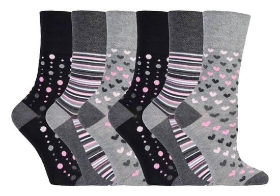 Sock Shop Gentle Grip - 6 Paar Damen nicht elastische Bambus Socken - SOLRM36 - Image 1