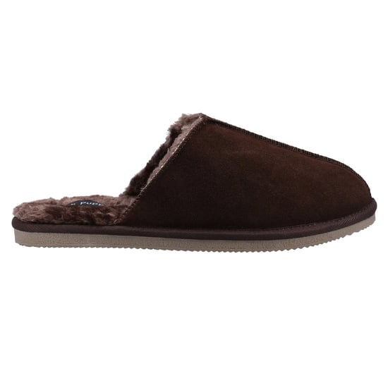 Hush Puppies Herren Coady Wildleder Hausschuhe (Braun) - Image 3