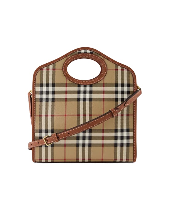 Mini Pocket - Burberry - Canvas - Braun - Image 3