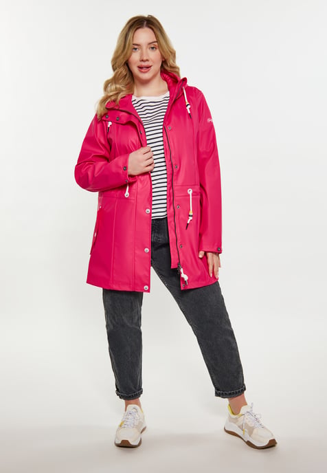 Schmuddelwedda Curvy Regenmantel Damen Himbeerrosa - Image 2