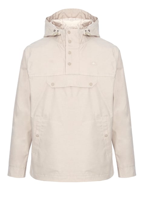 Shield Pullover hooded jacket in Stone