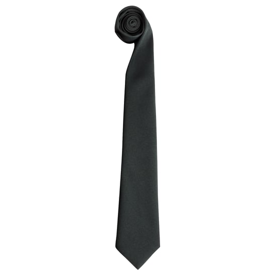 Premier Krawatte - Einfarbige Herren-Arbeitskrawatte (2er-Pack) (Schwarz) - Image 1