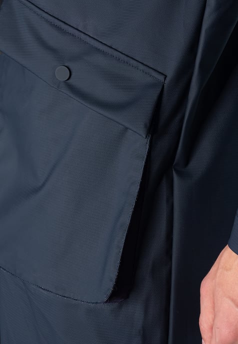 Fitzroy Men's Fishtail Raincoat parka in Dark Navy