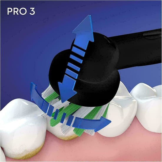 Oral-B Pro 3 3900 Electric Smart Pressure Sensor Duo Toothbrushes, Black & Pink - Image 2