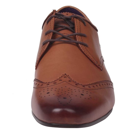 Firetrap Mens Beaufort Lace Up Brogue Style Slight Heel Smart Formal Shoes
