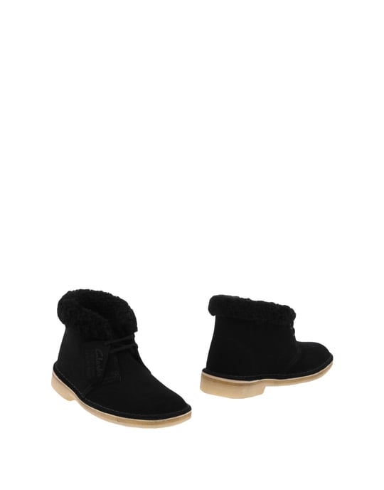 Clarks Originals Black Shearling Ankle Boots - Image 1