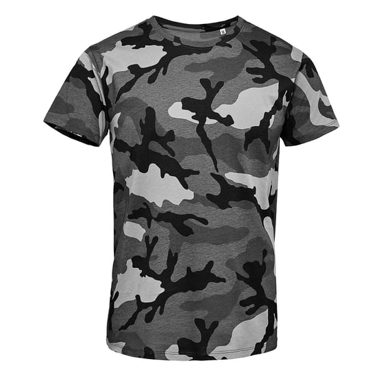 SOLS Herren Camo Kurzarm T-Shirt (Grau Camo) - Image 1