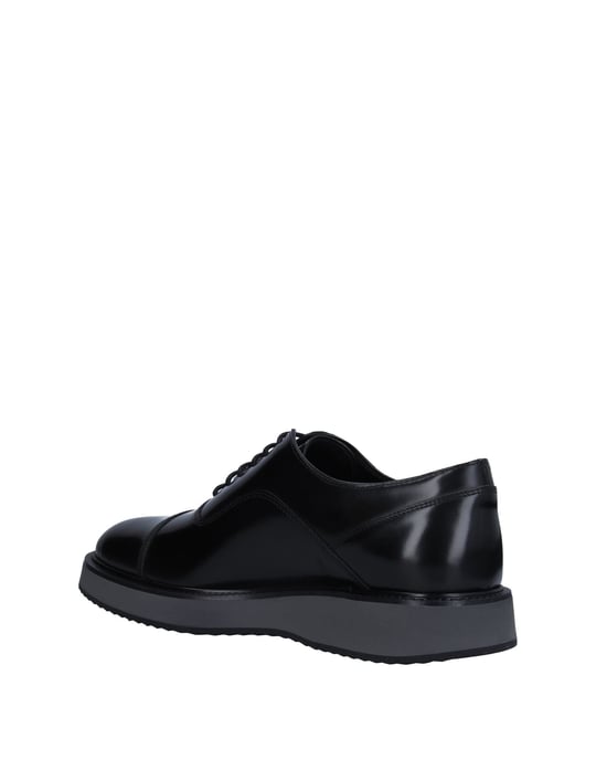 Hogan Black Leather Lace Up Shoes
