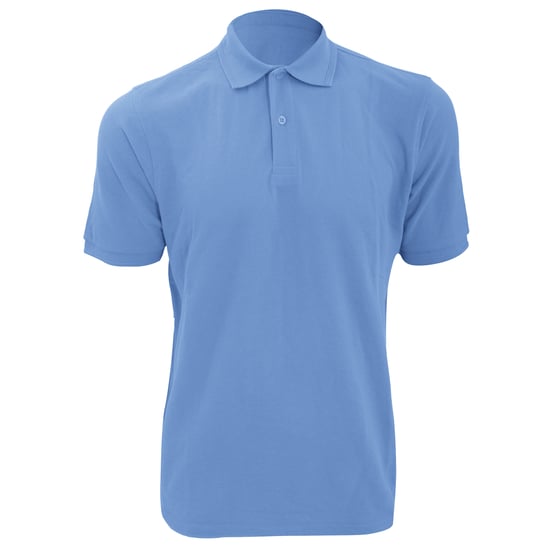 Russell Mens Ripple Kragen & Manschette Kurzarm-Poloshirt (Himmelblau) - Image 1