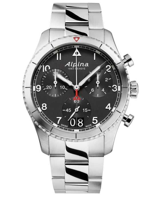 Alpina Startimer Pilot Herren Silber Uhr AL-372BW4S26B - Image 1